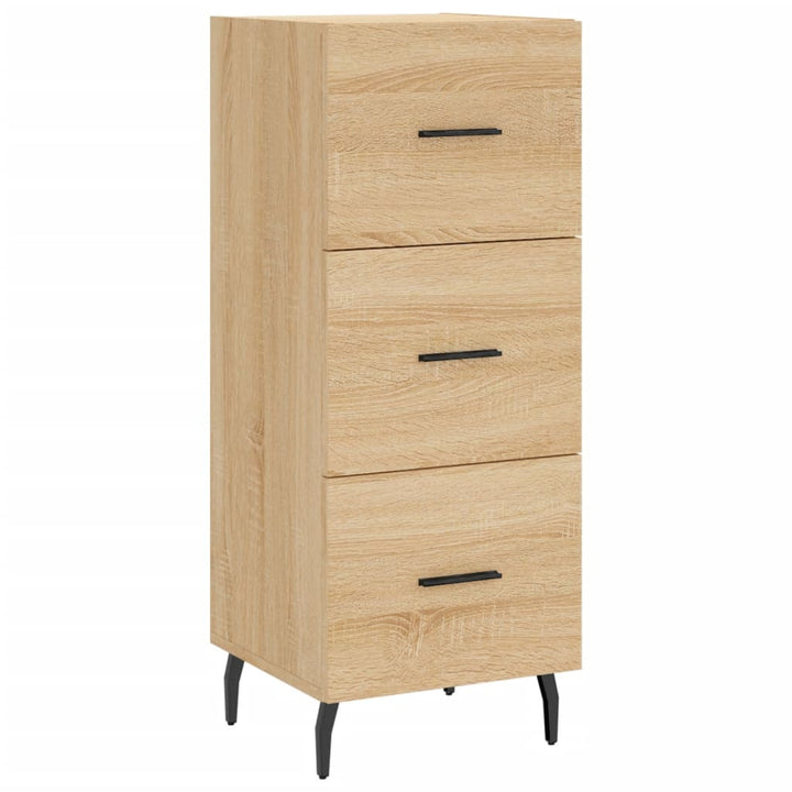 skænk 34,5x34x90 cm konstrueret træ sonoma-eg