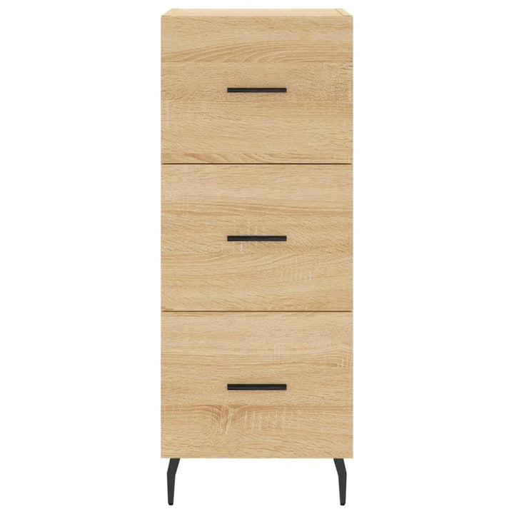 skænk 34,5x34x90 cm konstrueret træ sonoma-eg