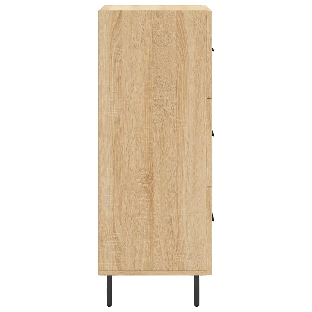 skænk 34,5x34x90 cm konstrueret træ sonoma-eg