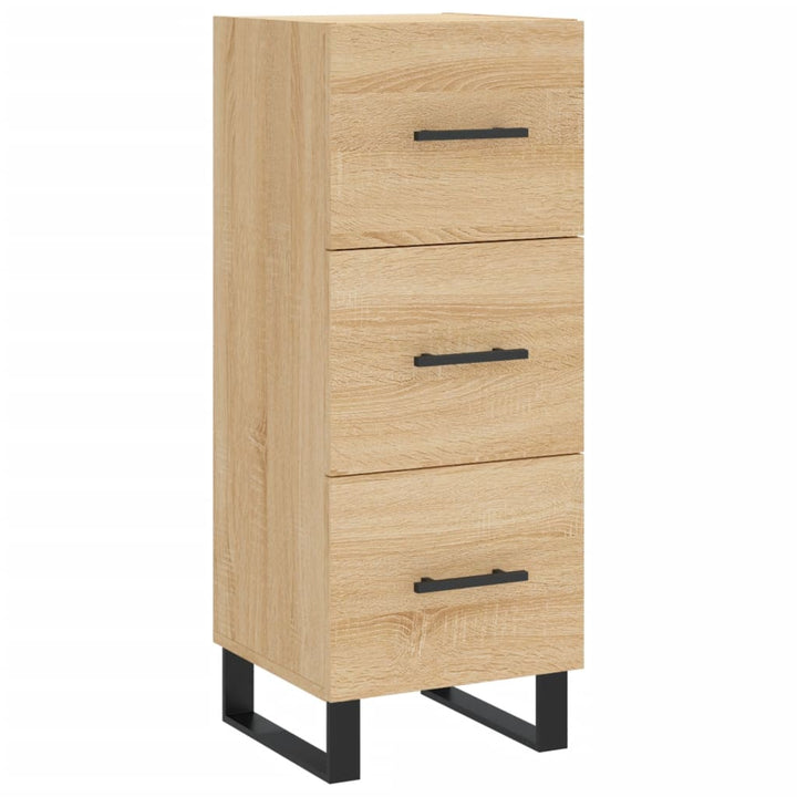 skænk 34,5x34x90 cm konstrueret træ sonoma-eg