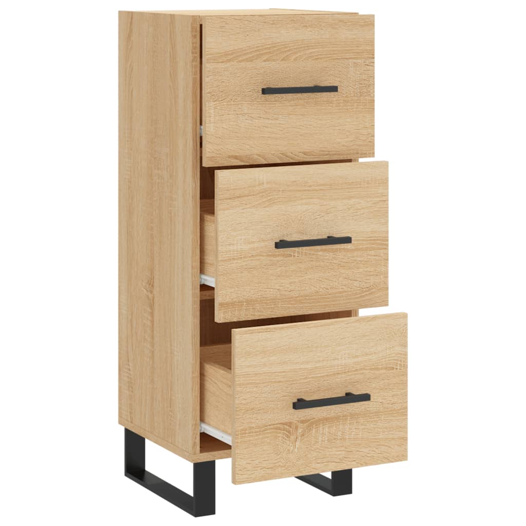 skænk 34,5x34x90 cm konstrueret træ sonoma-eg