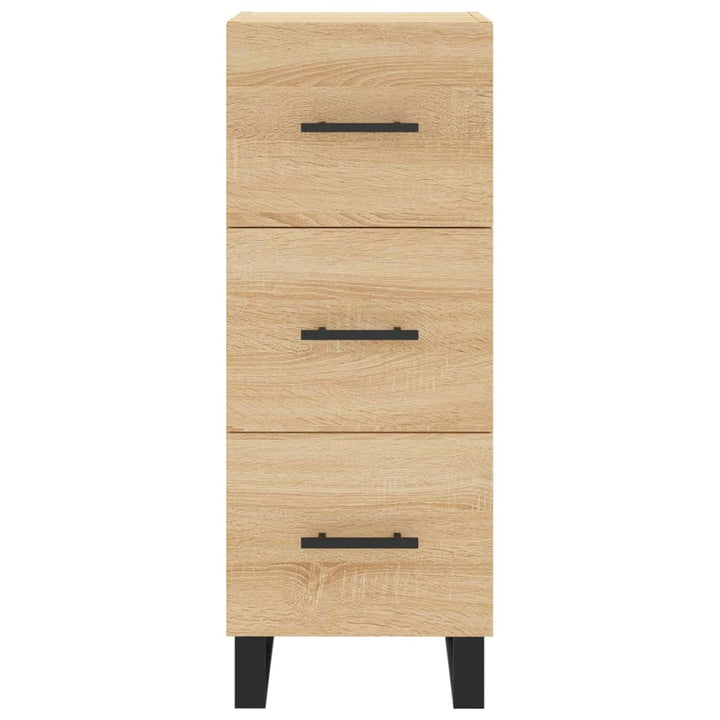 skænk 34,5x34x90 cm konstrueret træ sonoma-eg