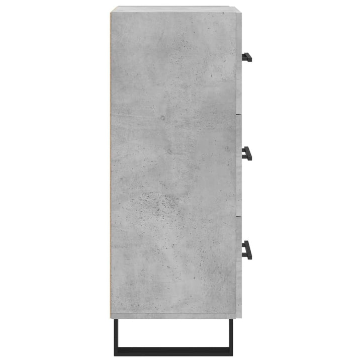 skænk 34,5x34x90 cm konstrueret træ betongrå