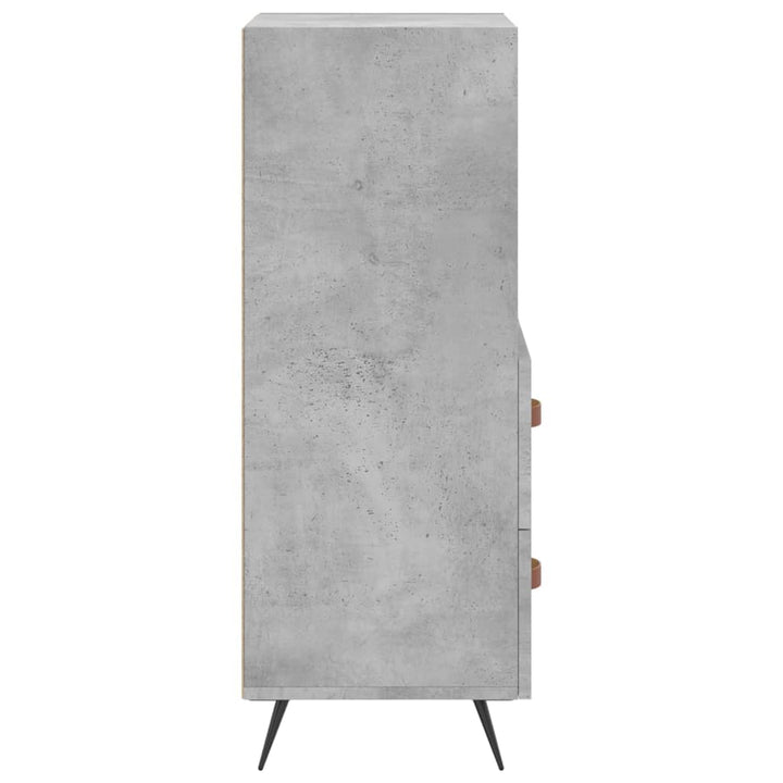 skænk 34,5x34x90 cm konstrueret træ betongrå