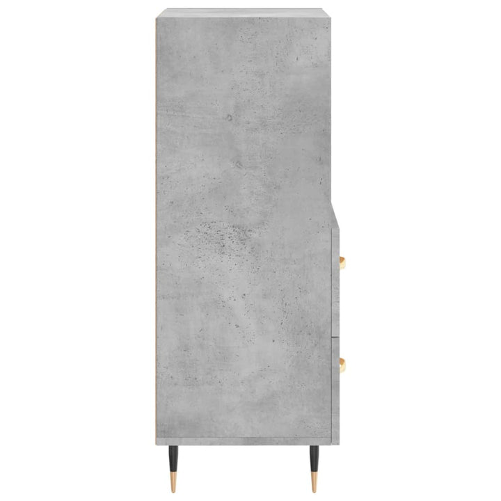 skænk 34,5x34x90 cm konstrueret træ betongrå