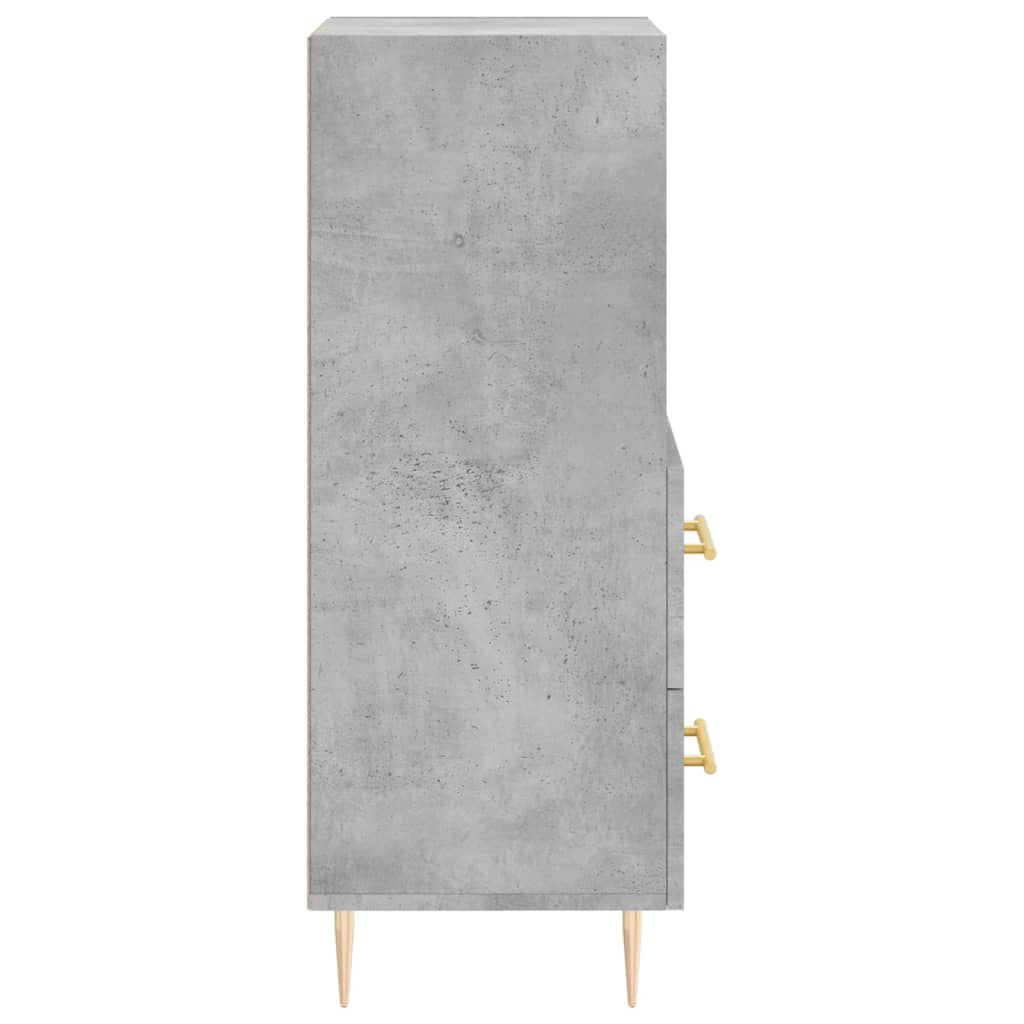 skænk 34,5x34x90 cm konstrueret træ betongrå