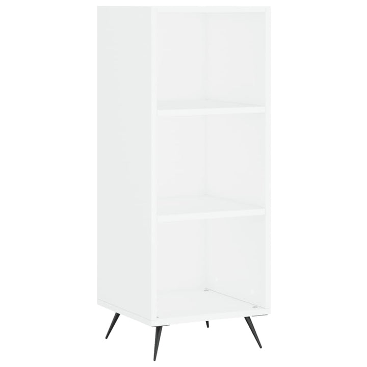 hyldeskab 34,5x32,5x90 cm konstrueret træ hvid