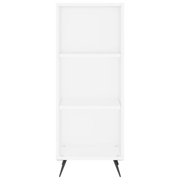 hyldeskab 34,5x32,5x90 cm konstrueret træ hvid