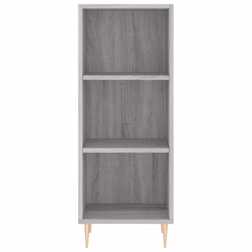 skænk 34,5x32,5x90 cm konstrueret træ grå sonoma-eg