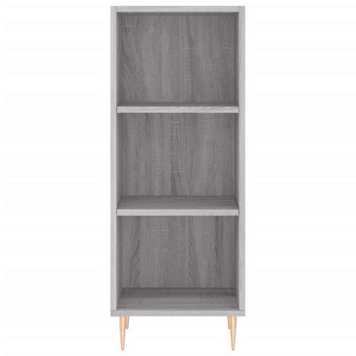 skænk 34,5x32,5x90 cm konstrueret træ grå sonoma-eg