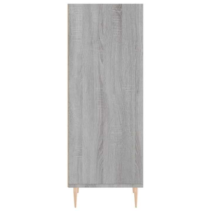 skænk 34,5x32,5x90 cm konstrueret træ grå sonoma-eg