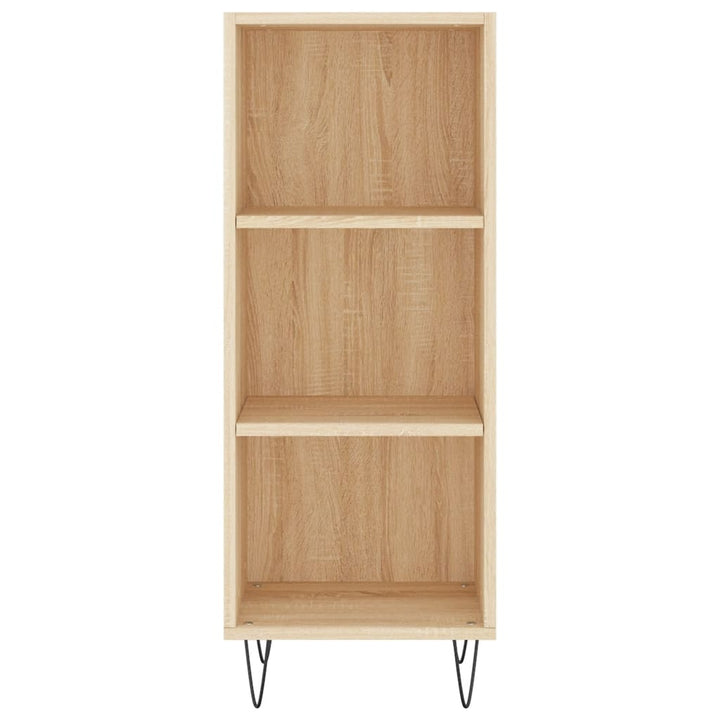 skænk 34,5x32,5x90 cm konstrueret træ sonoma-eg