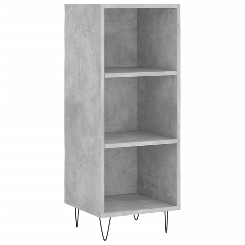 skænk 34,5x32,5x90 cm konstrueret træ betongrå