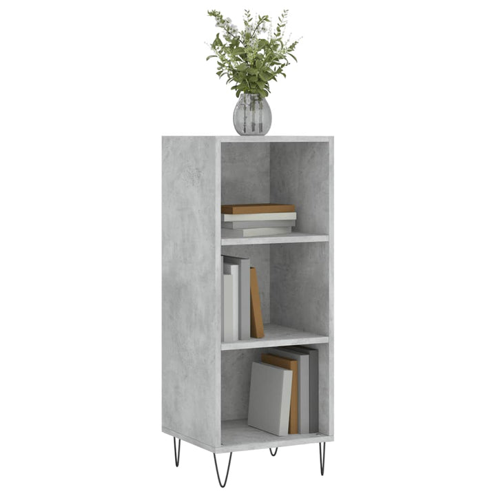 skænk 34,5x32,5x90 cm konstrueret træ betongrå