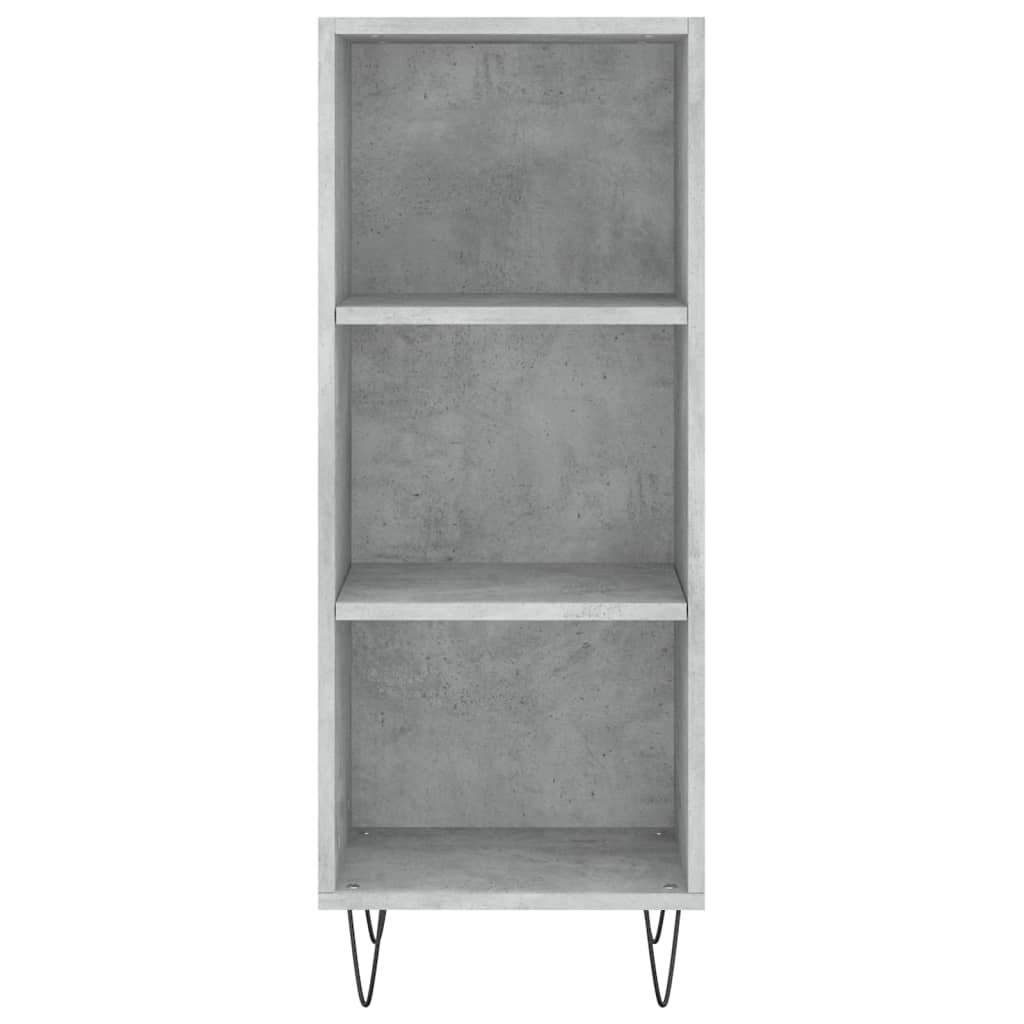 skænk 34,5x32,5x90 cm konstrueret træ betongrå