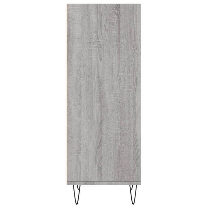 skænk 34,5x32,5x90 cm konstrueret træ grå sonoma-eg