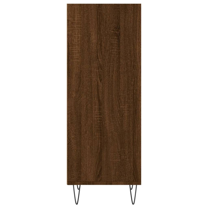 skænk 34,5x32,5x90 cm konstrueret træ brun egetræsfarve