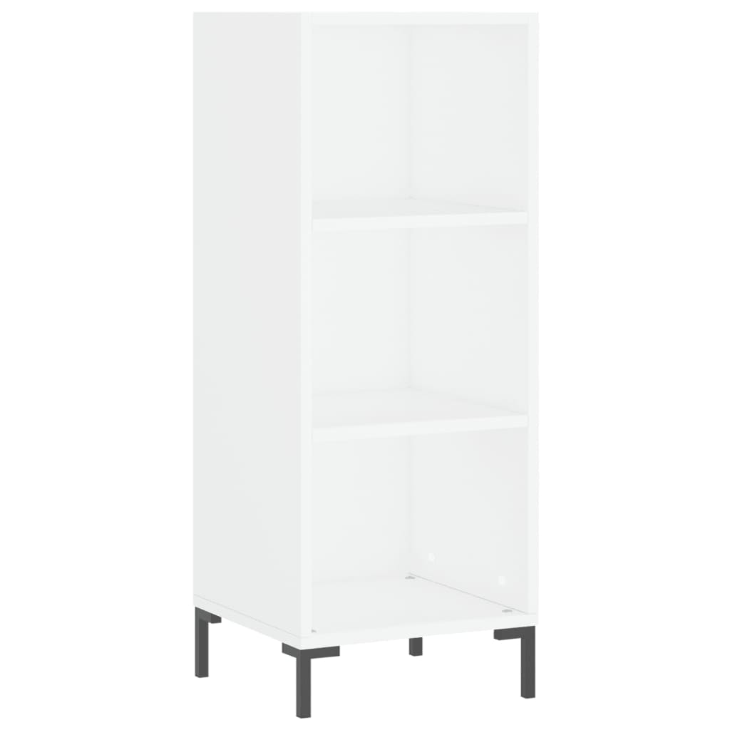 skænk 34,5x32,5x90 cm konstrueret træ hvid