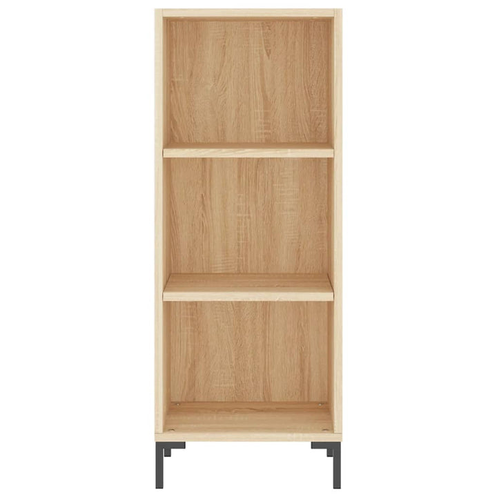 skænk 34,5x32,5x90 cm konstrueret træ sonoma-eg