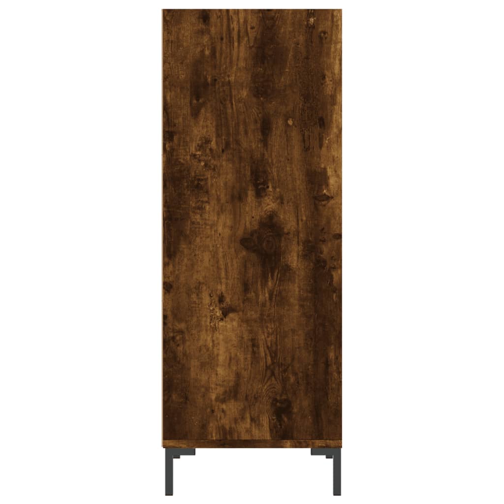 skænk 34,5x32,5x90 cm konstrueret træ røget egetræsfarve
