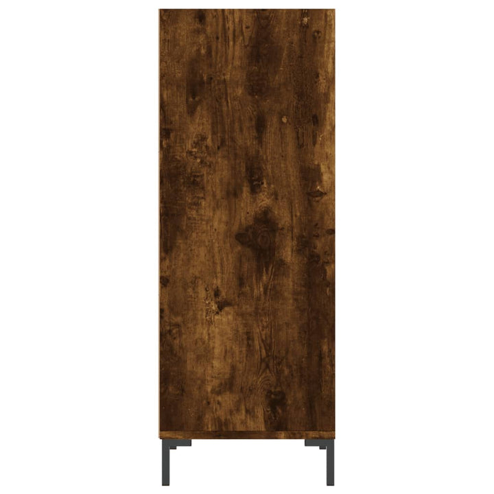 skænk 34,5x32,5x90 cm konstrueret træ røget egetræsfarve