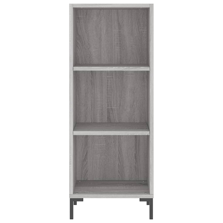 skænk 34,5x32,5x90 cm konstrueret træ grå sonoma-eg