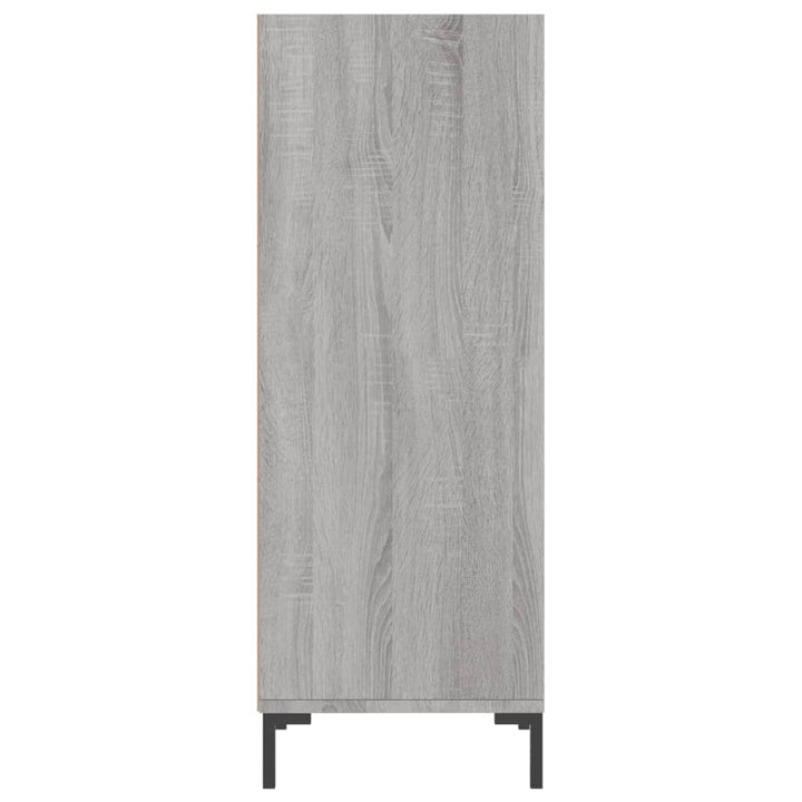 skænk 34,5x32,5x90 cm konstrueret træ grå sonoma-eg