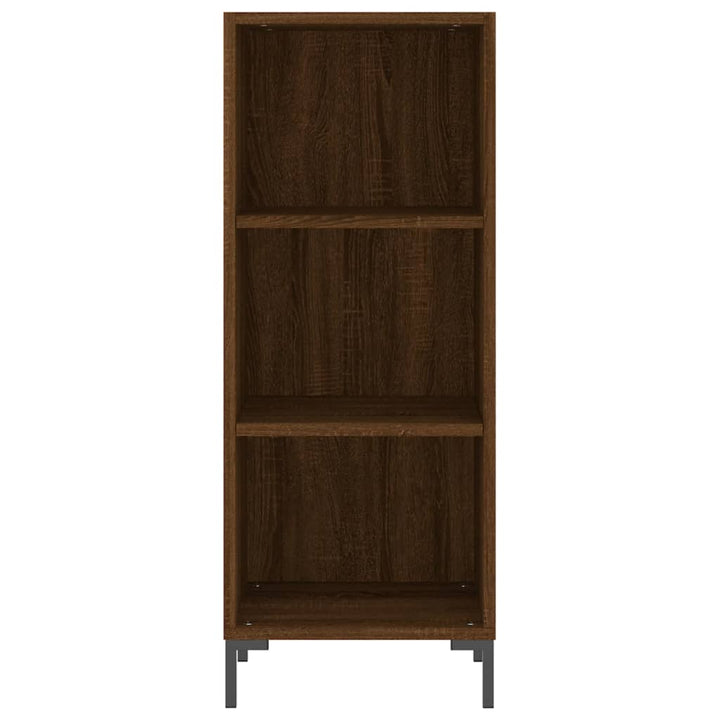 skænk 34,5x32,5x90 cm konstrueret træ brun egetræsfarve