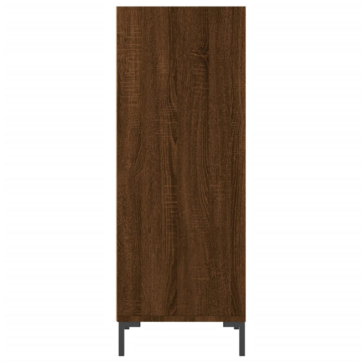 skænk 34,5x32,5x90 cm konstrueret træ brun egetræsfarve