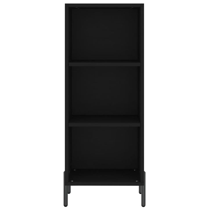 skænk 34,5x32,5x90 cm konstrueret træ sort