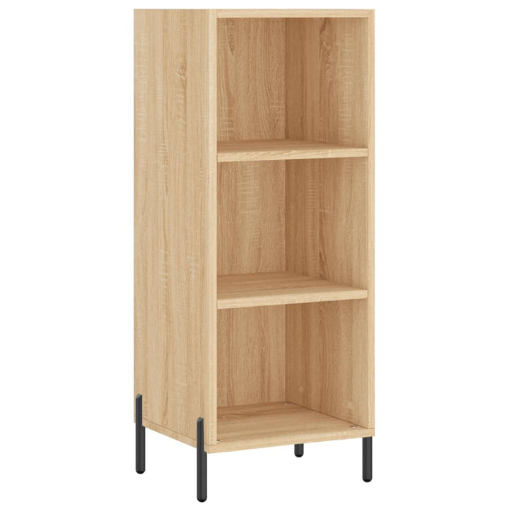 skænk 34,5x32,5x90 cm konstrueret træ sonoma-eg