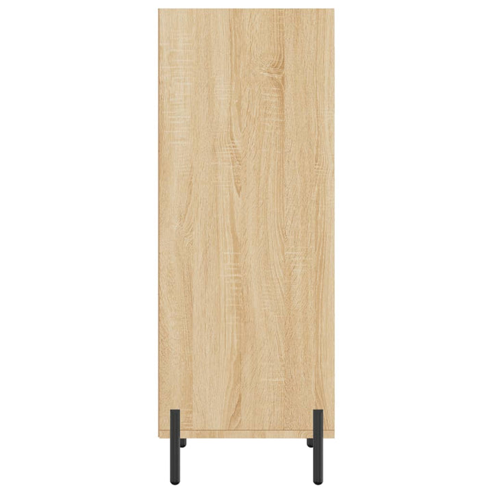 skænk 34,5x32,5x90 cm konstrueret træ sonoma-eg