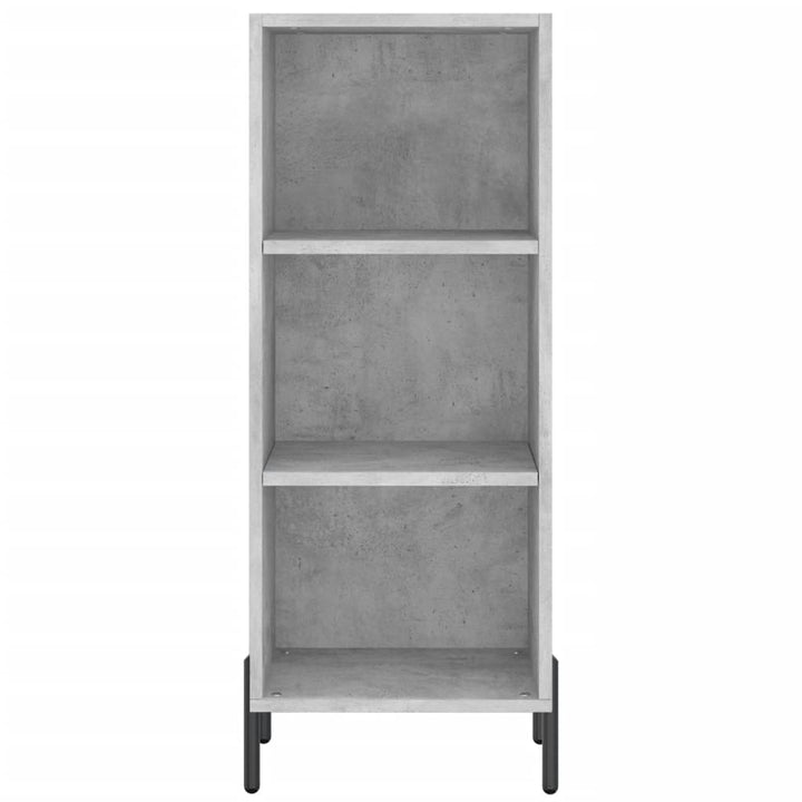 skænk 34,5x32,5x90 cm konstrueret træ betongrå
