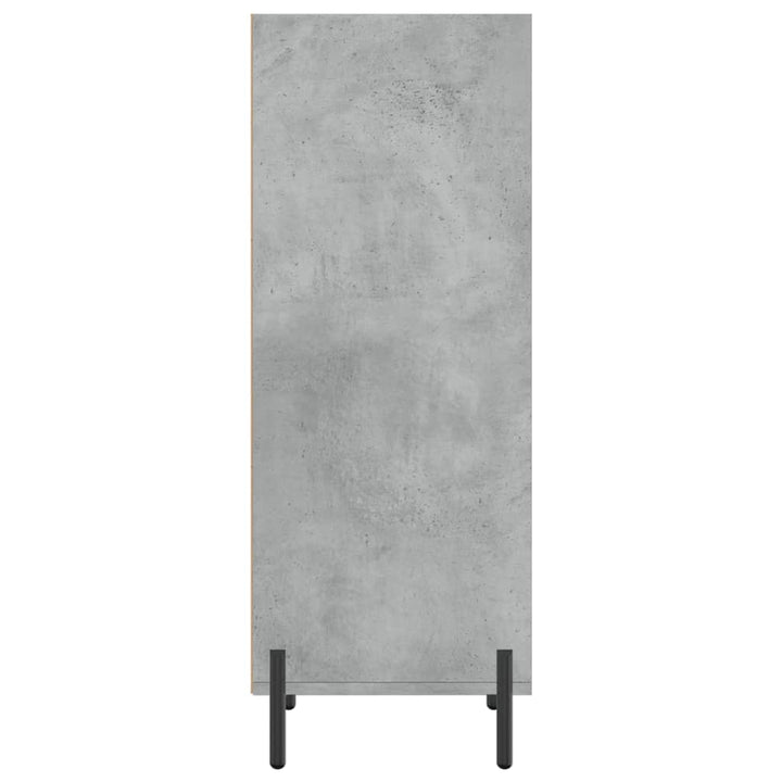 skænk 34,5x32,5x90 cm konstrueret træ betongrå