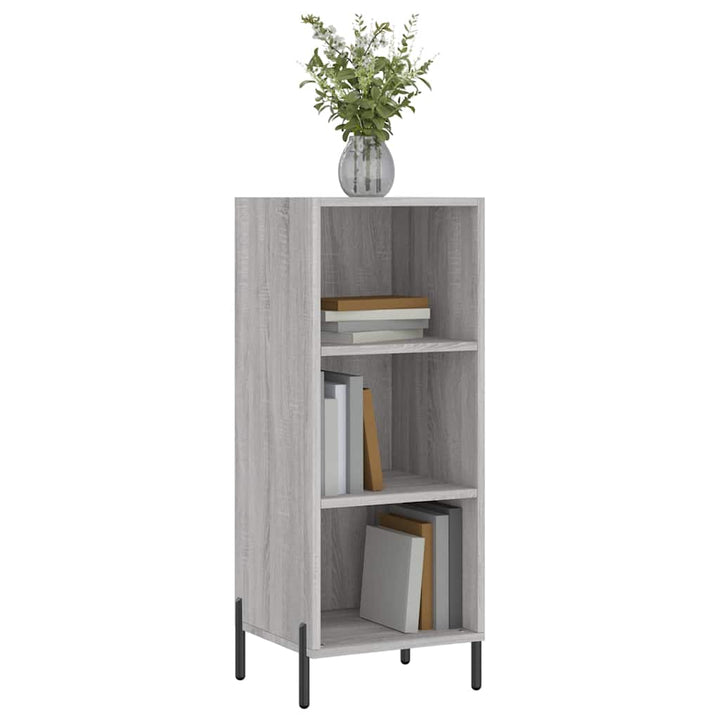 skænk 34,5x32,5x90 cm konstrueret træ grå sonoma-eg
