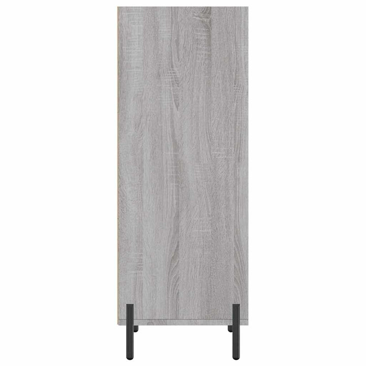 skænk 34,5x32,5x90 cm konstrueret træ grå sonoma-eg