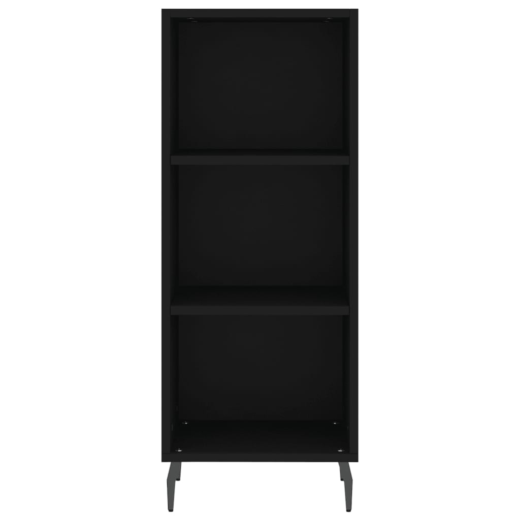 skænk 34,5x32,5x90 cm konstrueret træ sort