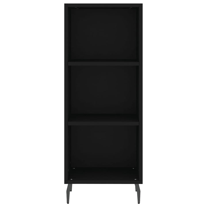 skænk 34,5x32,5x90 cm konstrueret træ sort