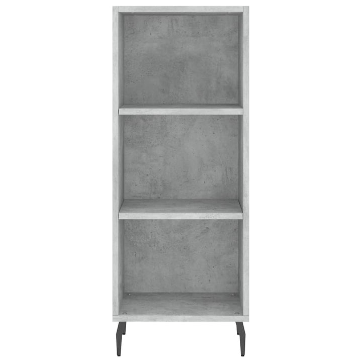skænk 34,5x32,5x90 cm konstrueret træ betongrå
