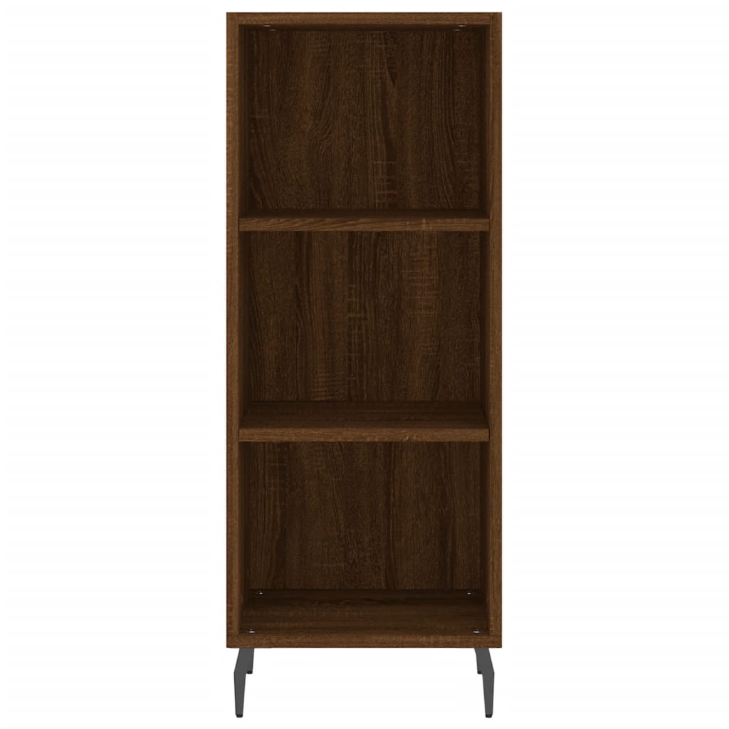 skænk 34,5x32,5x90 cm konstrueret træ brun egetræsfarve