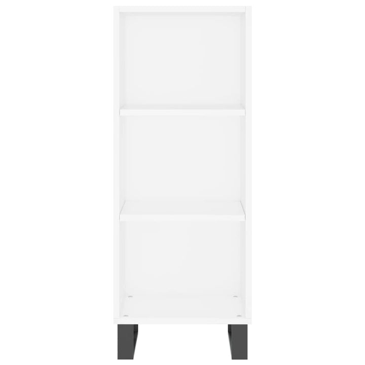 skænk 34,5x32,5x90 cm konstrueret træ hvid