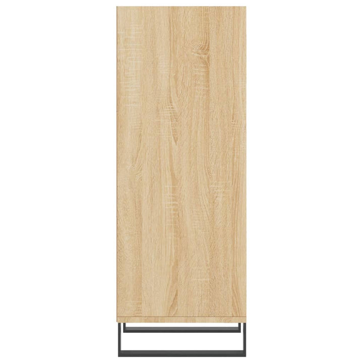 skænk 34,5x32,5x90 cm konstrueret træ sonoma-eg