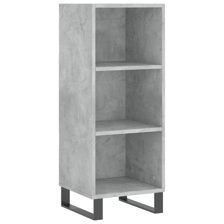 skænk 34,5x32,5x90 cm konstrueret træ betongrå