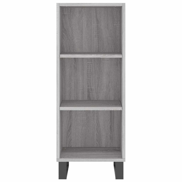 skænk 34,5x32,5x90 cm konstrueret træ grå sonoma-eg