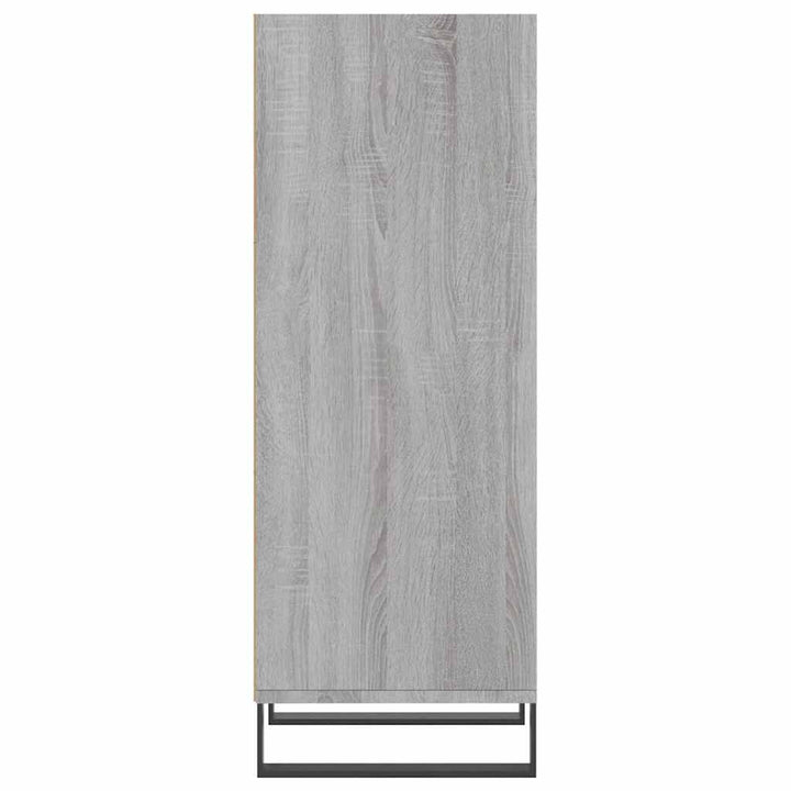 skænk 34,5x32,5x90 cm konstrueret træ grå sonoma-eg