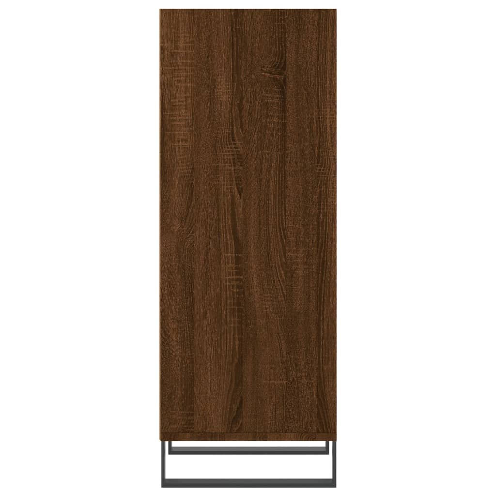 skænk 34,5x32,5x90 cm konstrueret træ brun egetræsfarve