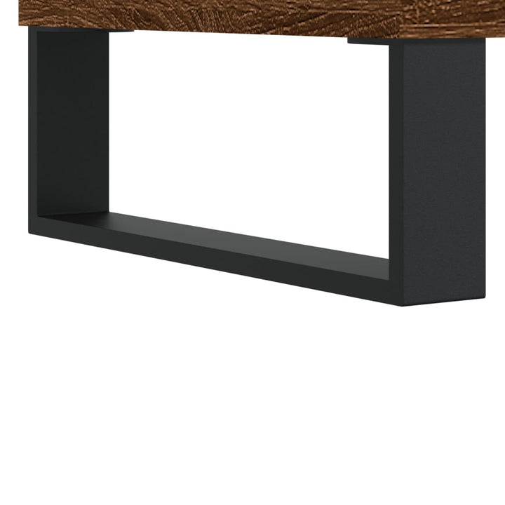 skænk 34,5x32,5x90 cm konstrueret træ brun egetræsfarve