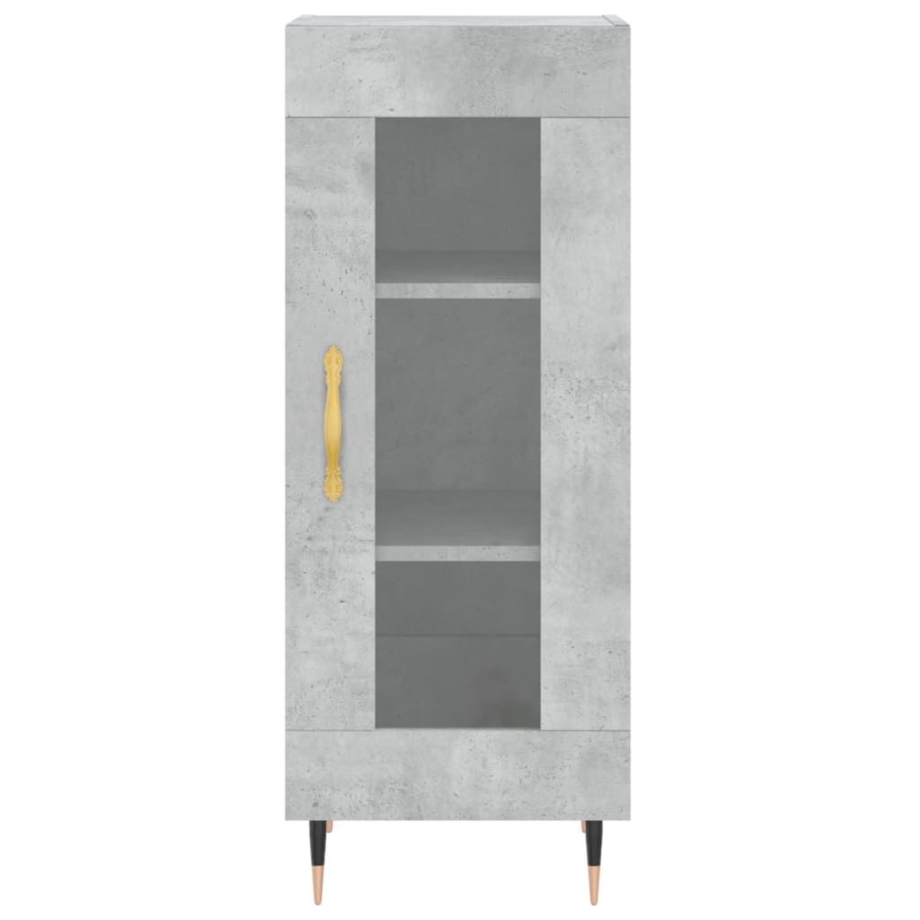 skænk 34,5x34x90 cm konstrueret træ betongrå