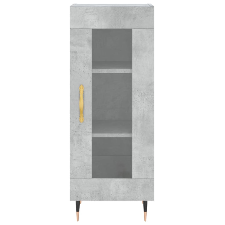 skænk 34,5x34x90 cm konstrueret træ betongrå