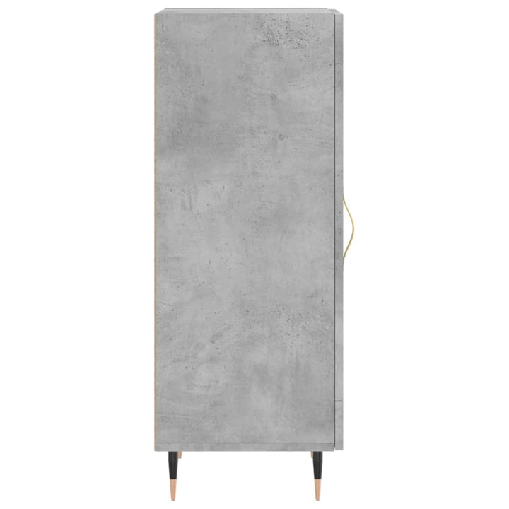 skænk 34,5x34x90 cm konstrueret træ betongrå